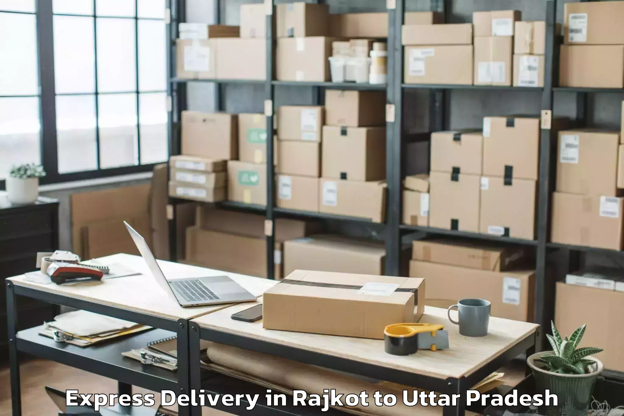 Get Rajkot to Iit Kanpur Express Delivery